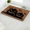 Halloween Doormat Anti-slip Carpet Funny Door Mats Indoor Entrance Rug Pumpkin Witch Castle Carpet Decorative Home Textile Decor