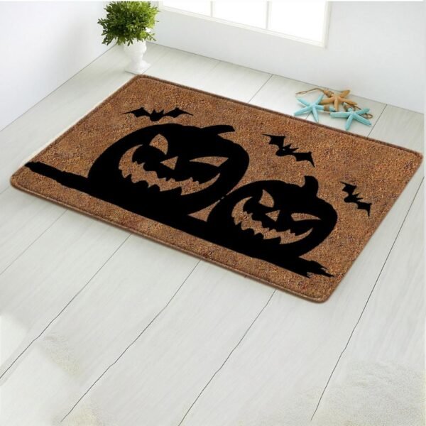 Halloween Doormat Anti-slip Carpet Funny Door Mats Indoor Entrance Rug Pumpkin Witch Castle Carpet Decorative Home Textile Decor