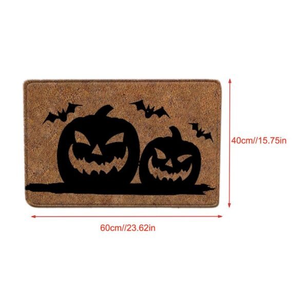 Halloween Doormat Anti-slip Carpet Funny Door Mats Indoor Entrance Rug Pumpkin Witch Castle Carpet Decorative Home Textile Decor