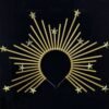 Magic Wicca~Halo Crown with Gold Star Detail - Sunburst Crown - Customizable - Bridal Crown - Met Gala Crown