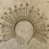 Magic Wicca~Halo Crown with Mini Star Detail  Sunburst Crown  Goddess crown Customizable  Bridal Crown  Met Gala Crown