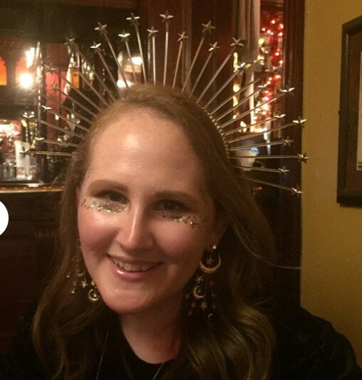 Magic Wicca~Halo Crown with Mini Star Detail  Sunburst Crown  Goddess crown Customizable  Bridal Crown  Met Gala Crown