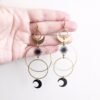 Halo Hoop Moon Sun Starburst Earrings Witch Jewelry Women Gift Delicate and Beautiful Crescent Wholesale Statement Fashion