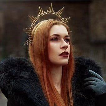 Magic Wicca~Halo crown Simple Halo Headpiece Festival crown Festival headpiece Met Gala Crown Sunburst Crown Gold Zip Tie Crown Mary Crown