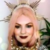 Magic Wicca~Halo crown Simple Halo Headpiece Festival crown Festival headpiece Met Gala Crown Sunburst Crown Gold Zip Tie Crown Mary Crown