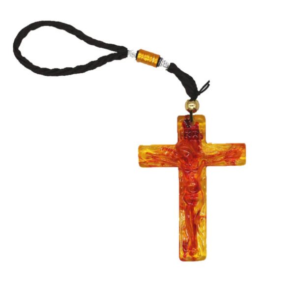 Hand Carved Jesus Cross Resin Catholic Relic Church Utensils Religious Jesus Crucifix Christmas Gift