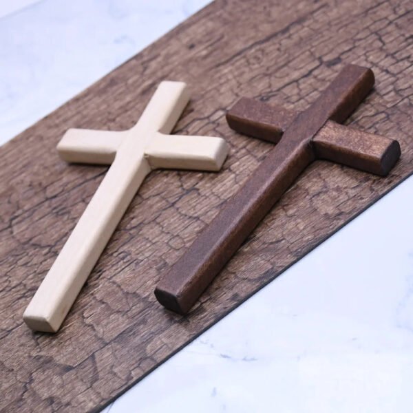 Hand Cross Wooden Christ Crucifix Icon Religious Catholic Church Utensils Prayer Priest Orthodox