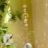 Handmade Celestial Sun Catcher - Handmade Crystal Light Catcher Boho Suncatcher