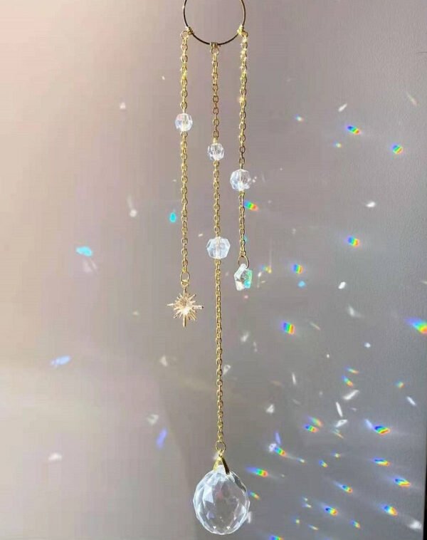 Handmade Crystal Light Sun Catcher Window Hanging Rainbow Maker