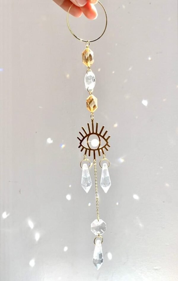 Handmade Crystal Suncatcher Prism  Rainbow Maker  Lightcatcher Home Protection Home Decor