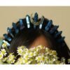 Magic Wicca~Handmade Raw crystal moon rainbow crown headband dark blue black witch accessories bridal party wedding bridesmaid accessories