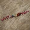 Handmade colorful crystal hair ring natural crystal hair beads Viking spiral hair tresses jewelrys