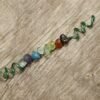 Handmade colorful crystal hair ring natural crystal hair beads Viking spiral hair tresses jewelrys