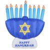 Hanukkah Inflatables Menorah Style Candlestick Decoration Personalized Birthday Decor Jewish