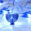 Hanukkah Light Candlestick LED Night Light Menorah Style Jewish Party Decoration