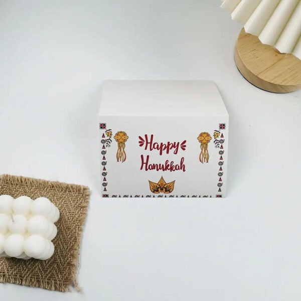 Happy Hanukkah Card Sets Jewish Gift Menorah Thank You Card 6pcs