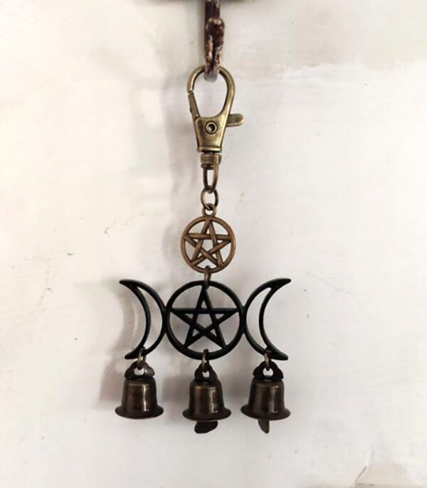Vintage Witch Bells Triple Goddess Wind Chimes  Witchcraft,Banish Evil Home Decoration  Wall Decor