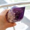 Super size Natural Amethyst Quartz Cluster Crystal Rod Point Specimen Scepter