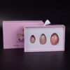Natural Rose Quartz Yoni Egg Set Vaginal Balls Massage Kegel Ball Massager Muscle Exerciser Crystal Jade Eggs Vaginal Tightening