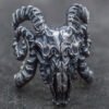 Gothic Ring  Big Sheep Goat Horn Head Ring
