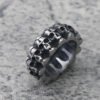 Gothic Ring Retro Skull Men's Ring Large Solid Skeleton Ring