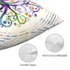 Tree Of Life Polyester Cushion Cover Viking Norse Mythology Decorative