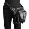 Women Waist Bag Gothic Fanny Packs Motorcycle Hip Drop Leg Bags