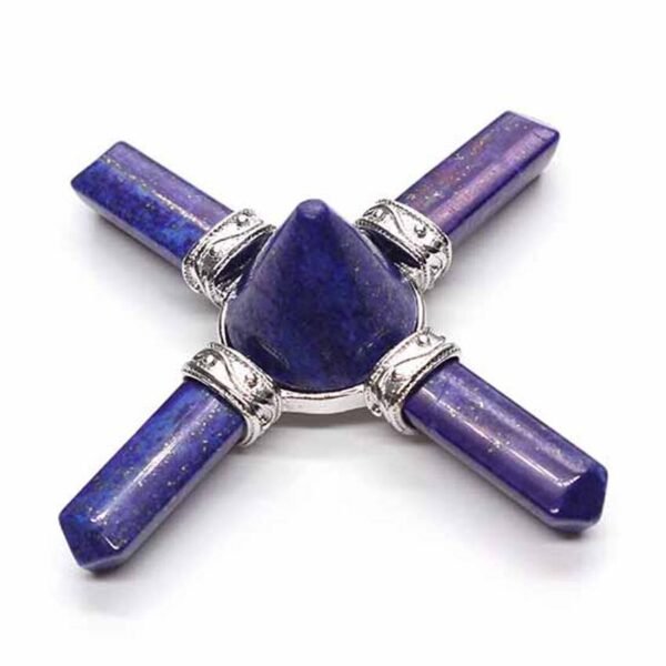 KFT Natural Stone Pyramid 7 Chakra Points Energy Generator Reiki Chakra Healing Crystal Stone Transmitter Jewelry