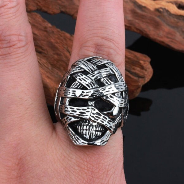 Ancient Egyptian Mummy Skull Ring