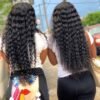 Deep Wave HD Curly Human Hair Brazilian Water Wave Full Lace Front Wig
