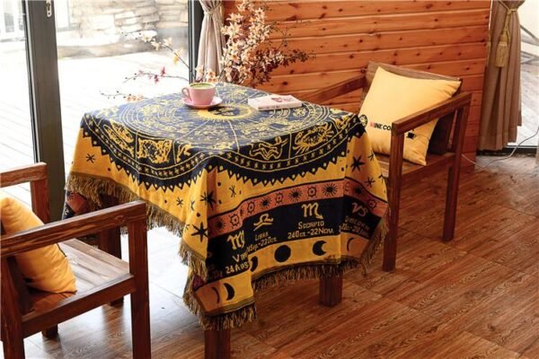 3Size Constellation Large sofa blanket Cotton Tablecloth Astrology Gift
