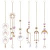 Crystal Suncatcher Prism Window Rainbow Maker Moon Crystal Ball Amethyst Pendant Sun Catcher Hanging Ornament Garden Decor New