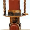 Hexagon prism perfume Bottle pendant Rose Quartzs amethysts Rollerball diffuser