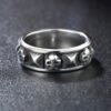 Stainless Steel Gothic Skull Ring Punk Hip Skull Ring
