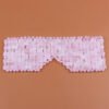 Crystal Eye Mask Curtain Sleeping Mask Rose Quartz Therapy Facial Massager