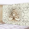 Mysterious  Tree of Life decoration tapestry Mandala psychedelic scene wall tapestry