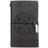 Black magic runes notebook charka blending with natural crystal column