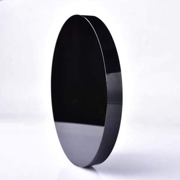 Natural Black Obsidian Circle Disk Round Plate  Mirror Smoking Crystal Stone