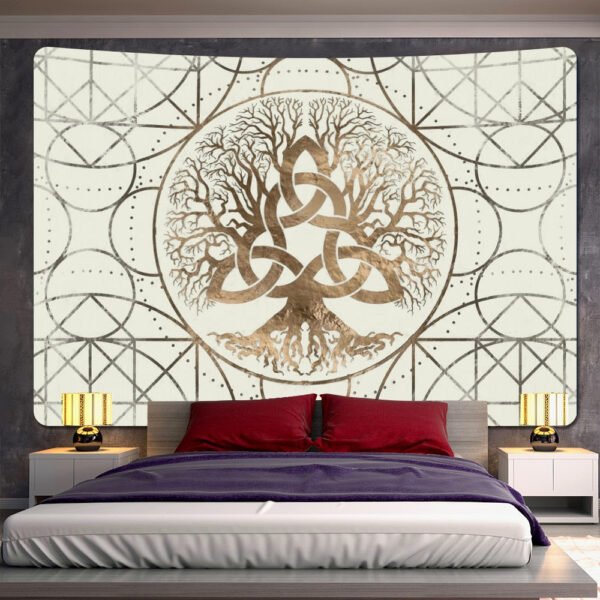 Mysterious  Tree of Life decoration tapestry Mandala psychedelic scene wall tapestry