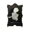 3D Ghost In The Mirror Frame Resin Luminous Wall Stickers Gothic Terror  Wallpaper Decor