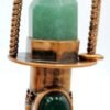 Hexagon prism perfume Bottle pendant Rose Quartzs amethysts Rollerball diffuser
