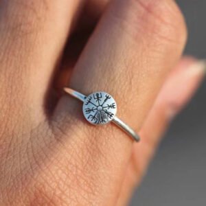 He626f2ae16224398bcb067da47a0be77G Odin Norse Viking Amulet Rune Retro Rings