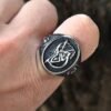 Gothic Death Sickle Skull Ring Men Death Scythe  Biker Ring