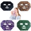 Crystal Eye Mask Curtain Sleeping Mask Rose Quartz Therapy Facial Massager
