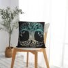 Tree Of Life Throw Pillow Case Viking Norse Mythology Sofa Decor