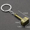 Thor Hammer Keychain Mjolnir Keyring Key Chain Ring Viking Odin Norse Mythology Weapon Nordic