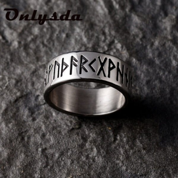 Odin Norse Viking Amulet Rune Retro Rings