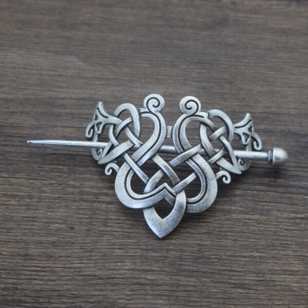 Norse Viking hair clip barrette celtic viking knot wicca vintage Hairpin Wedding Accessories