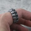 Gothic Ring Retro Skull Men's Ring Large Solid Skeleton Ring