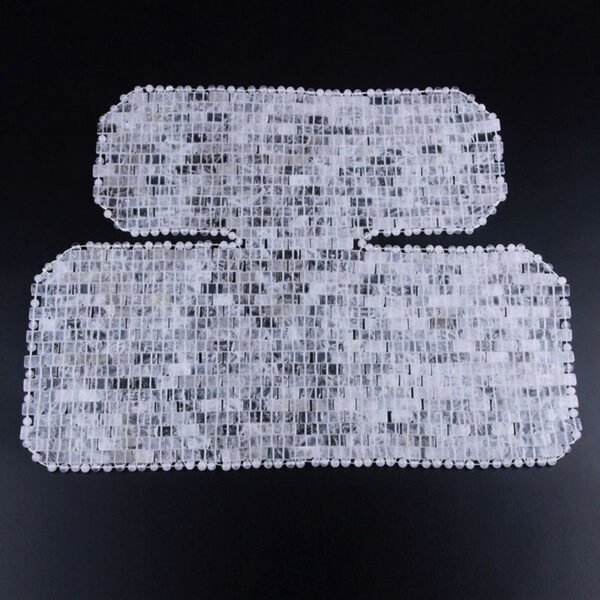 Rose Quartz Jade Neck Mask Beauty Massager Pink Crystal